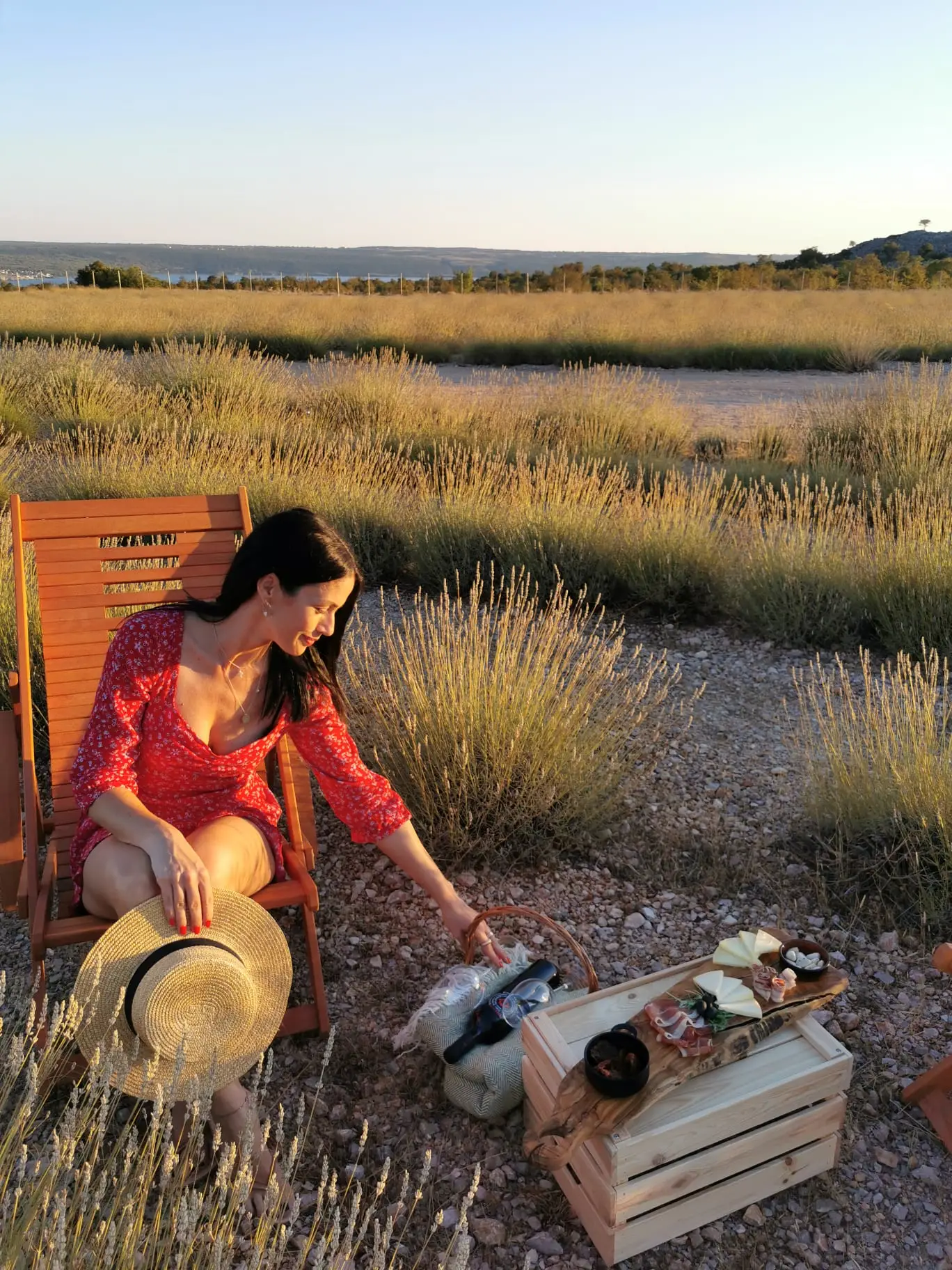 lavender picnic near zadar
