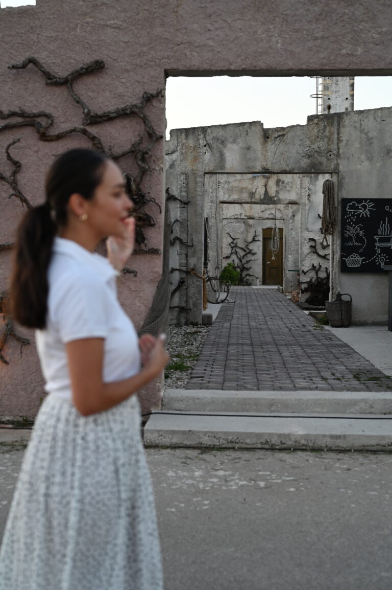 Starting the tour with tasting