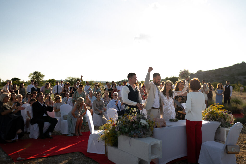 Wedding ceremony near zadar
